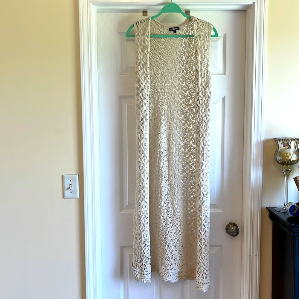 Sweater Duster Style , Sleeveless